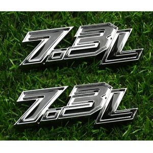 2 Piece 7.3L Emblems 3D Power Stroke Turbo Side NWT